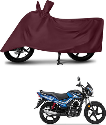 DeepShakshi AUTOMOTIVE Waterproof Two Wheeler Cover for TVS(Star City Plus, Maroon)