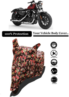 Amexride Two Wheeler Cover for Harley Davidson(Forty Eight, Multicolor)