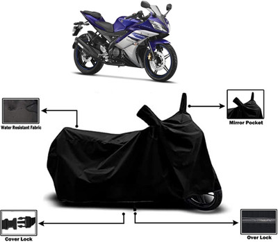Amexride Two Wheeler Cover for Yamaha(YZF R15 Ver 2.0, Black)