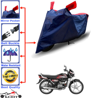AASHTIK MART Two Wheeler Cover for Hero(HF Deluxe BS6, Red, Blue)
