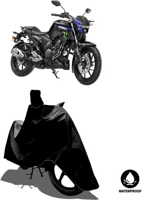 Amexride Waterproof Two Wheeler Cover for Yamaha(FZ25 BS6, Black)
