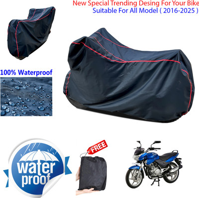 AUTOCAD Waterproof Two Wheeler Cover for Bajaj(Discover 135, Black)