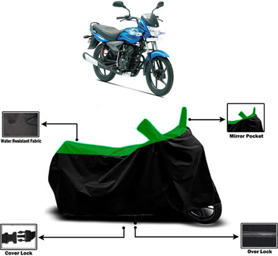 Amexride Two Wheeler Cover for Bajaj(Platina 125, Green)
