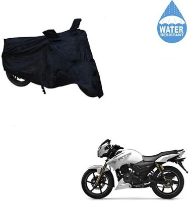 MMSSTAR Waterproof Two Wheeler Cover for TVS(Apache RTR 180, Black)