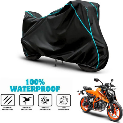 ANTHUB Waterproof Two Wheeler Cover for KTM(390 Duke, Black)