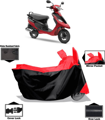 KEDIT Two Wheeler Cover for TVS(Scooty Pep+, Red)