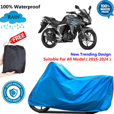 OliverX Waterproof Two Wheeler Cover for Yamaha(Fazer, Blue)