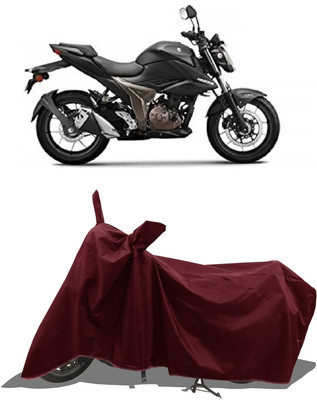 KEDIT Two Wheeler Cover for Suzuki(Gixxer 250, Maroon)