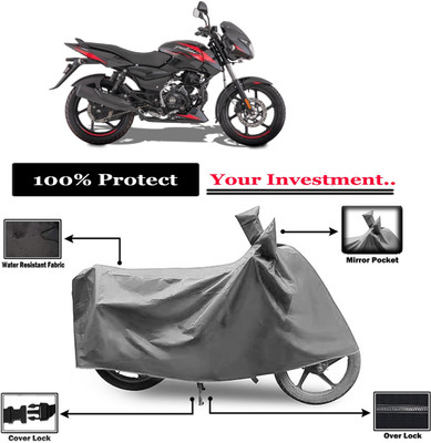 Amexride Two Wheeler Cover for Bajaj(Pulsar 150 BS6, Grey)