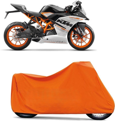 DeepShakshi AUTOMOTIVE Waterproof Two Wheeler Cover for KTM(RC 390, Orange)