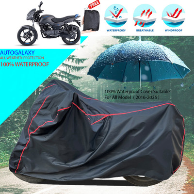 AutoGalaxy Waterproof Two Wheeler Cover for Bajaj(Pulsar 125, Black)