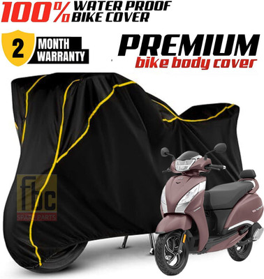 FBC Waterproof Two Wheeler Cover for TVS(Jupiter, Black)