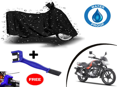 ROYAL AUTO MART Waterproof Two Wheeler Cover for Bajaj(V12, Black)