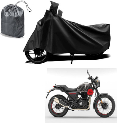 Autoinnovation Waterproof Two Wheeler Cover for Royal Enfield(Scrambler, Black)