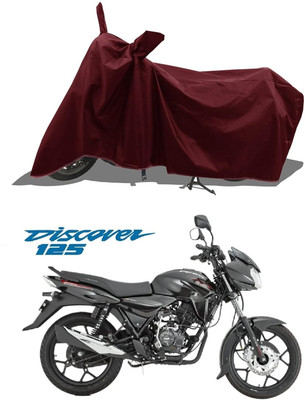 KEDIT Two Wheeler Cover for Bajaj(Discover 125 DTS-i, Maroon)