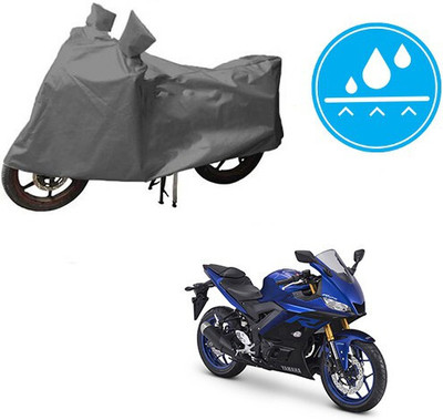 DeepShakshi AUTOMOTIVE Waterproof Two Wheeler Cover for Yamaha(YZF R25, Grey)