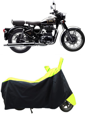 Coxtor Waterproof Two Wheeler Cover for Royal Enfield(Classic Chrome, Yellow)