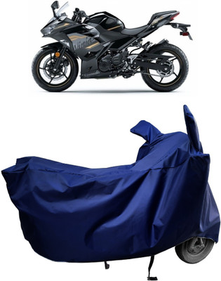 Amexride Two Wheeler Cover for Kawasaki(Ninja 650 BS6, Blue)
