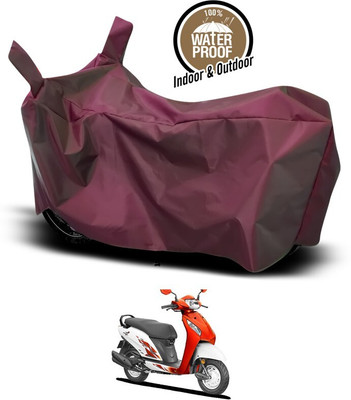 SEBONGO Waterproof Two Wheeler Cover for Honda(Activa, Maroon)