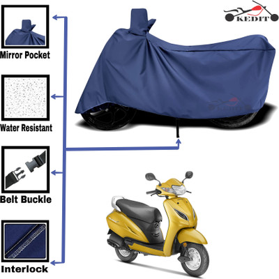 KEDIT Two Wheeler Cover for Universal For Bike(Activa 5G, Blue)