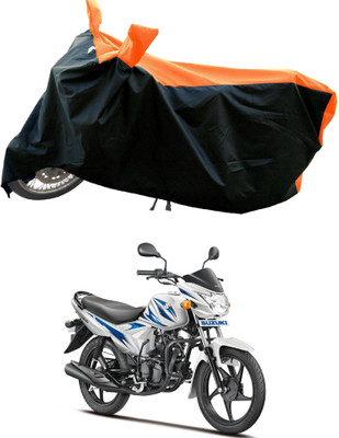 Mdstar Waterproof Two Wheeler Cover for Suzuki(Hayate, Orange)