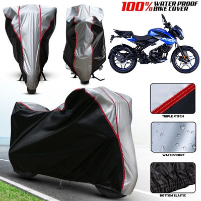 xodi Waterproof Two Wheeler Cover for Bajaj(Pulsar NS 160, Silver, Black, Multicolor)
