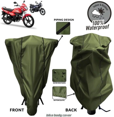 MADAFIYA Two Wheeler Cover for Hero(Splendor NXG, Green, Black)