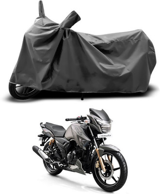 SEBONGO Waterproof Two Wheeler Cover for TVS(Apache RTR 180, Grey)