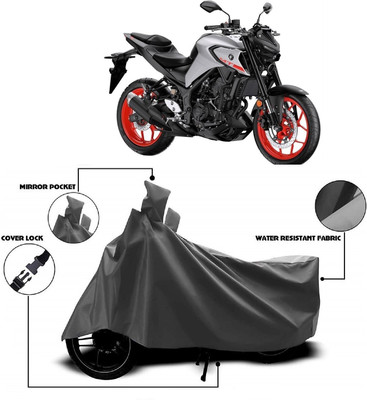 MMSSTAR Waterproof Two Wheeler Cover for Yamaha(MT 03, Grey)
