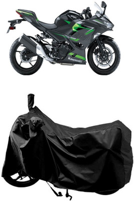 MMSSTAR Waterproof Two Wheeler Cover for Kawasaki(Ninja 650 BS6, Black)