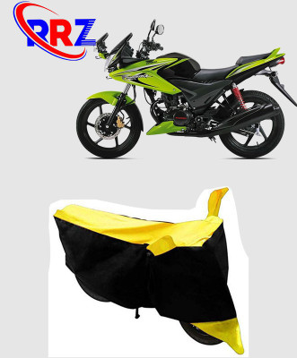 RRZ Waterproof Two Wheeler Cover for Honda(CBF Stunner, Black, Yellow)