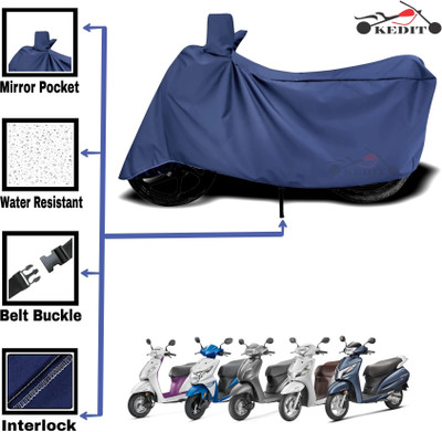 DeepShakshi AUTOMOTIVE Two Wheeler Cover for Honda(Activa 5G, Blue)