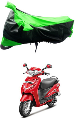 Mdstar Waterproof Two Wheeler Cover for Hero(Duet VX 110CC, Green, Black)