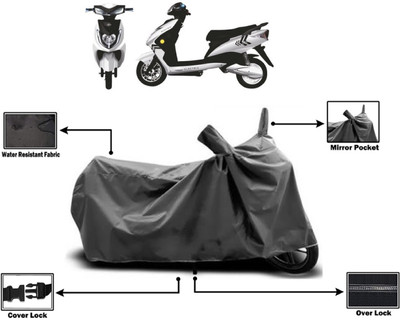 Amexride Two Wheeler Cover for Kinetic(Zing, Grey)