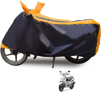 Euro Care Waterproof Two Wheeler Cover for TVS(Wego, Orange)