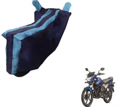Mdstar Waterproof Two Wheeler Cover for Honda(CB Shine, Black, Blue)