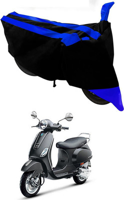 MMSSTAR Waterproof Two Wheeler Cover for Piaggio(Vespa VXL 125, Blue, Black)