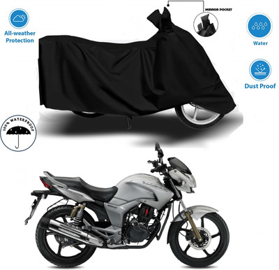 HWSXQAE Waterproof Two Wheeler Cover for Universal For Bike(SP125, Black)