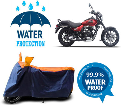 RTS COLLECTIONS Waterproof Two Wheeler Cover for Bajaj(Avenger 400, Multicolor)
