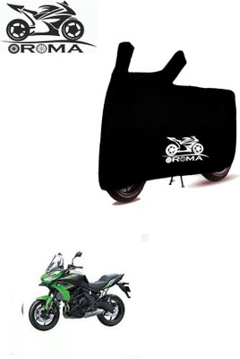 OliverX Waterproof Two Wheeler Cover for Kawasaki(Versys 650, Black)