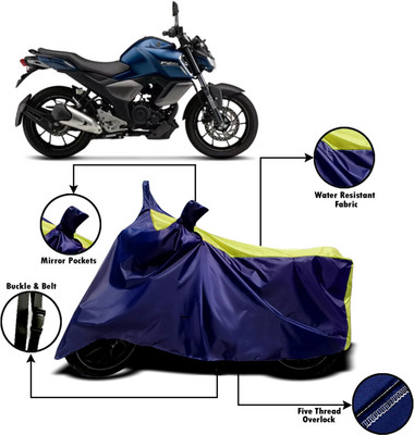 AUCTIMO Two Wheeler Cover for Yamaha(FZ S V3.0 FI, Multicolor)