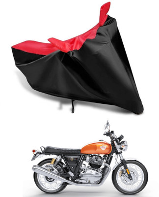 KEDIT Two Wheeler Cover for Royal Enfield(Interceptor 650, Red, Black)