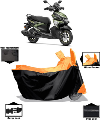 Amexride Two Wheeler Cover for Yamaha(Ray-ZR 125FI, Orange)