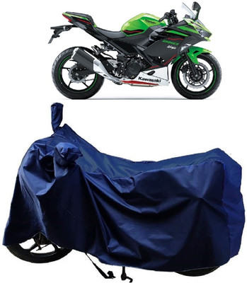 MMSSTAR Waterproof Two Wheeler Cover for Kawasaki(Ninja 250, Blue)