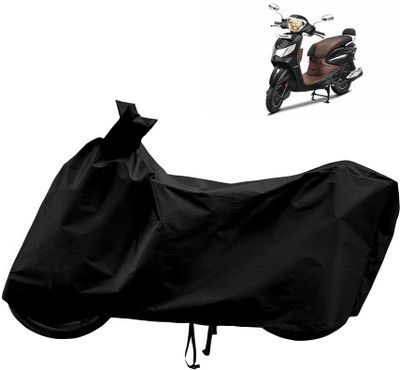 Horseyaart Waterproof Two Wheeler Cover for Hero(MotoCorp Pleasure Plus, Black)