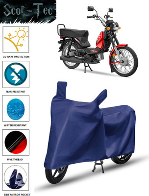 SCOR-TEC Waterproof Two Wheeler Cover for TVS(XL 100, Blue)