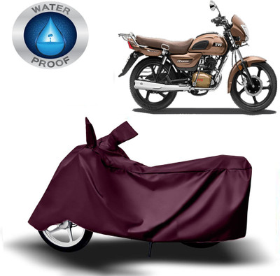 DeepShakshi AUTOMOTIVE Waterproof Two Wheeler Cover for TVS(Radeon, Maroon)