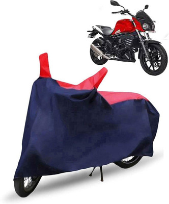 Mdstar Waterproof Two Wheeler Cover for Mahindra(Mojo UT 300, Red, Blue)
