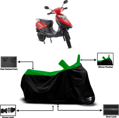 Amexride Two Wheeler Cover for Hero Electric(Electric Flash, Green)