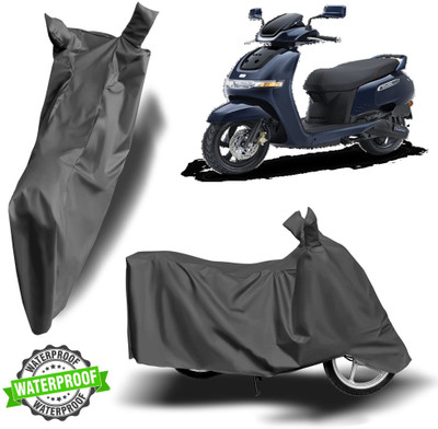 Autoinnovation Waterproof Two Wheeler Cover for TVS(iQube Electric, Grey)